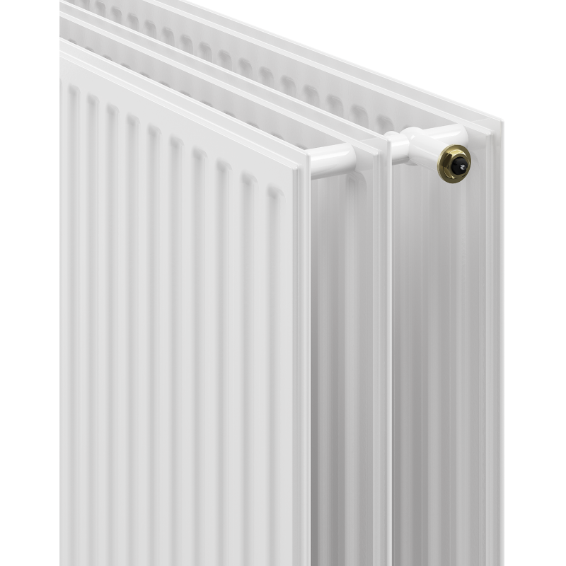 Mexen CVH30 Radiateur hygiénique à plaque 600 x 2400 mm, raccordement inférieur, 3621 W, blanc - W630H-060-240-00
