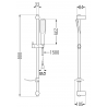 Mexen Alfa DF49 ensemble de douche, blanc/doré - 745714DF49-25
