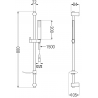 Mexen Alfa DF02 ensemble de douche, doré - 745714DF02-50
