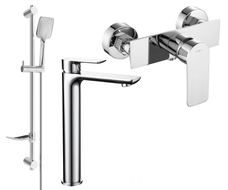 Mexen Alfa Ensemble de douche DF62, chrome - 745714DF62-00