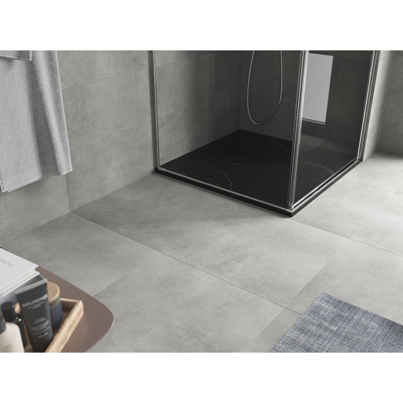 Mexen Hugo receveur de douche carré SMC 80 x 80 cm, pierre noire - 42758080