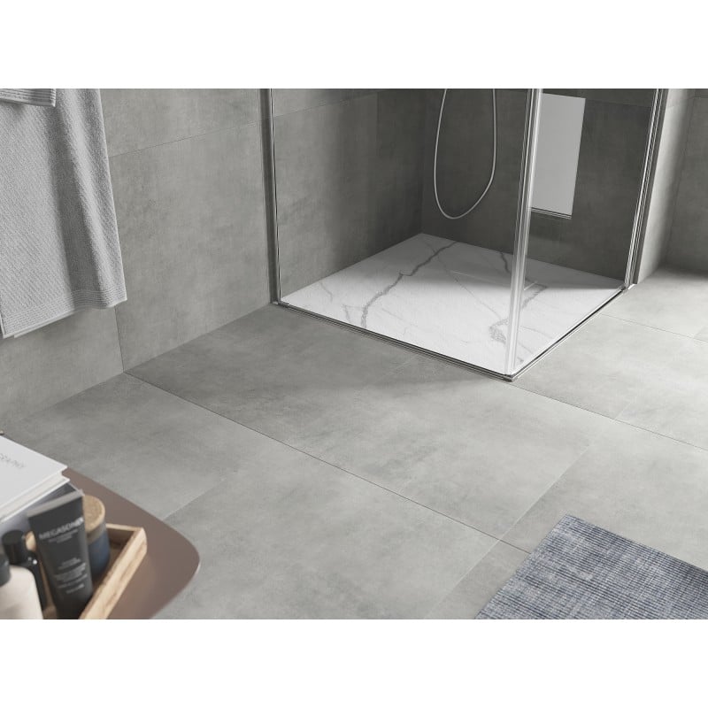 Mexen Hugo receveur de douche carré SMC 90 x 90 cm, pierre blanche - 42159090