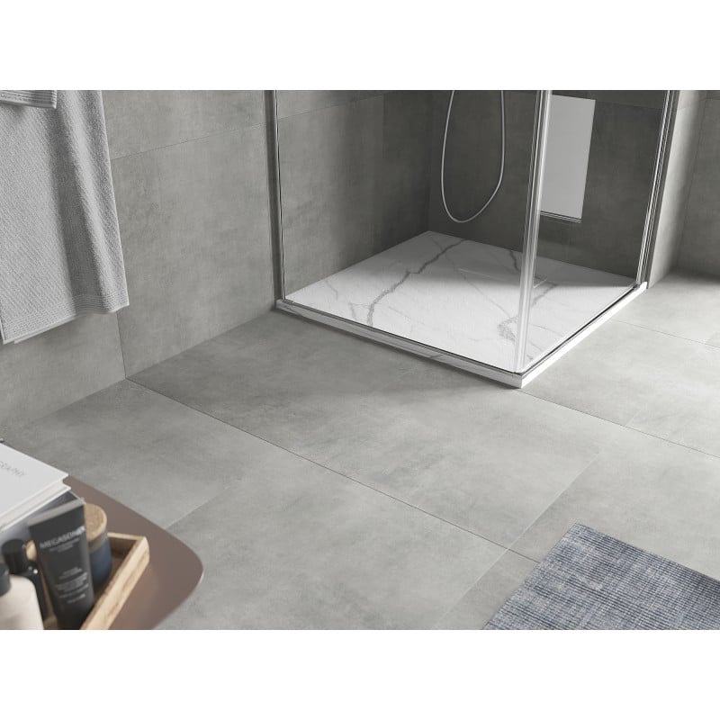 Mexen Hugo receveur de douche carré SMC 90 x 90 cm, pierre blanche - 42159090