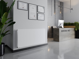Mexen CVHF20 Hygiene Flat radiateur à panneaux 400 x 800 mm, connexion par le bas, 575 W, blanc - W620HF-040-080-00