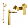 Mexen Alfa Ensemble de douche DF62, doré - 745714DF62-50