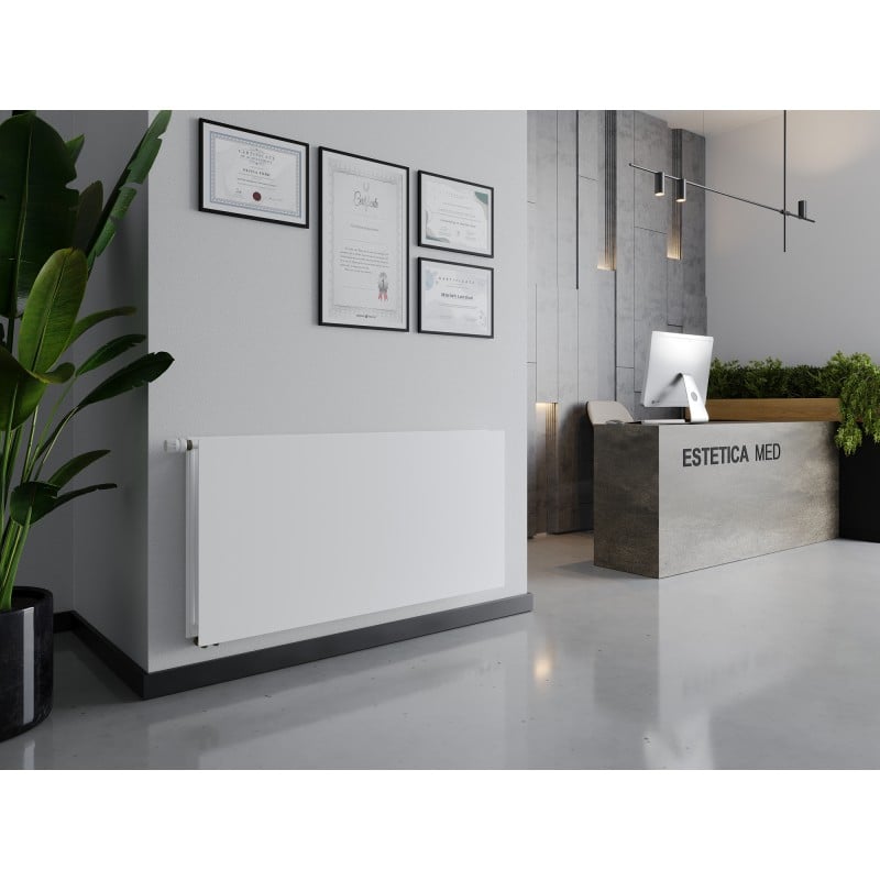 Mexen CVHF20 Hygiene Flat radiateur à panneaux 400 x 2000 mm, raccordement inférieur, 1438 W, blanc - W620HF-040-200-00