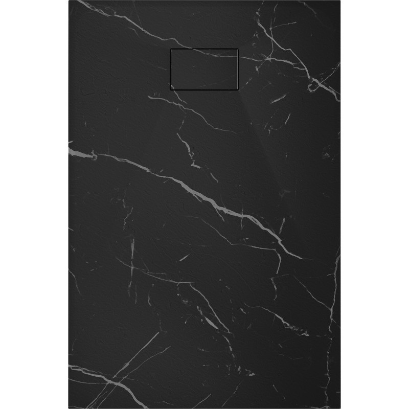 Mexen Hugo receveur de douche rectangulaire SMC 120 x 80 cm, pierre noire - 42758012