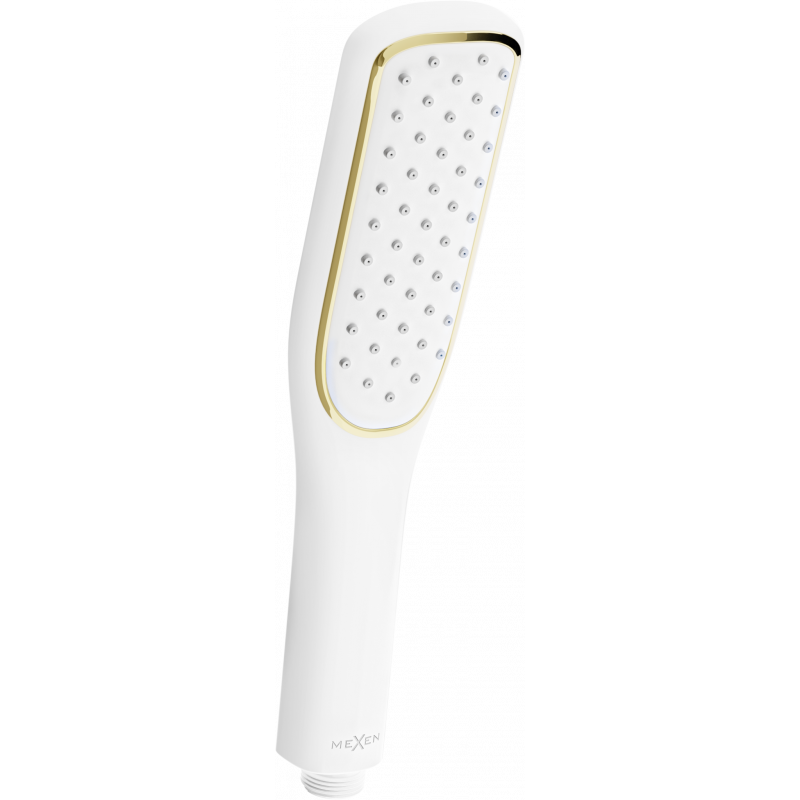 Mexen R-49 pomme de douche 1 fonction, Blanc/Or - 79549-25