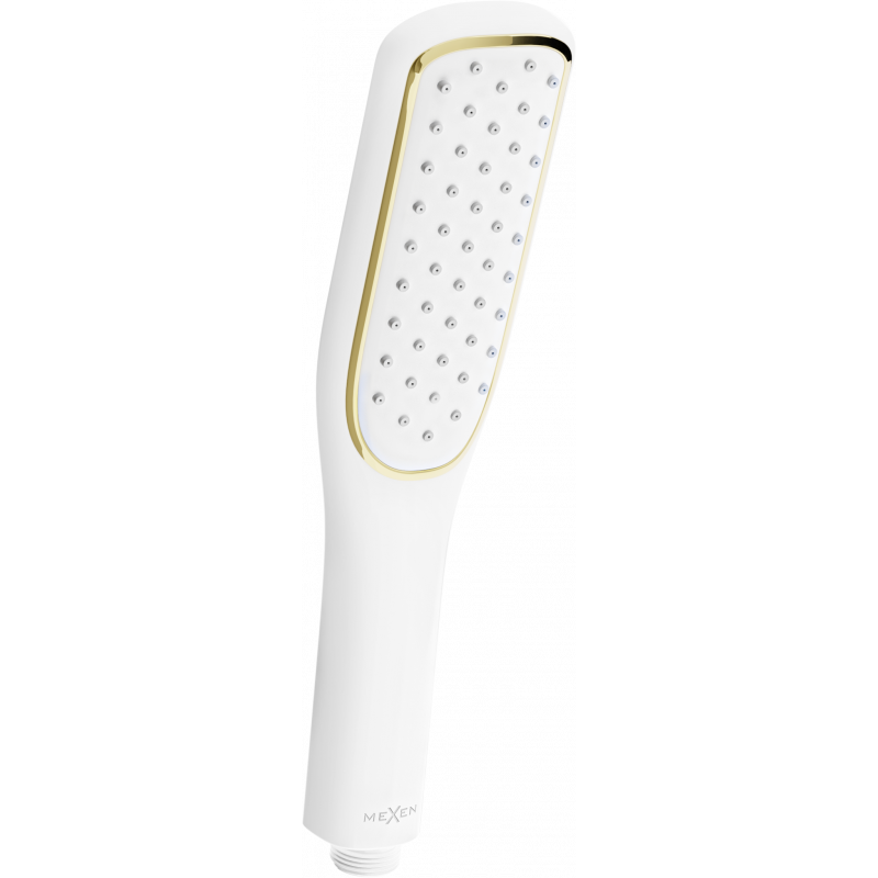 Mexen R-49 pommeau de douche 1 fonction, blanc/or - 79549-25