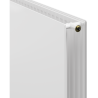 Mexen CVHF20 Hygiene Flat radiateur plat 600 x 1000 mm, connexion inférieure, 1004 W, blanc - W620HF-060-100-00