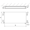 Mexen CVHF20 Hygiene Flat radiateur plat 600 x 1000 mm, connexion inférieure, 1004 W, blanc - W620HF-060-100-00