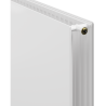 Radiateur plat Mexen CVHF20 Hygiene 600 x 1100 mm, raccordement inférieur, 1104 W, blanc - W620HF-060-110-00
