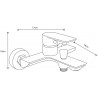 Mexen Alfa R40 ensemble de bain, noir - 745713R40-70