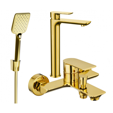 Mexen Alfa Ensemble de baignoire R62, doré - 745713R62-50