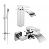 Mexen Aries DQ77 ensemble bain, chrome - 744803DQ77-00