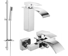 Mexen Aries DQ77 ensemble bain, chrome - 744803DQ77-00