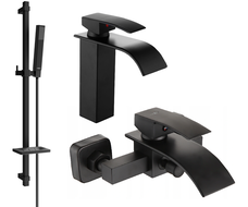 Mexen Aries DQ77 ensemble de bain, noir - 744803DQ77-70