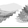 Mexen Lena cuvette WC sans rebord avec abattant slim à descente lente, duroplast, motif blanc/noir - 30224095