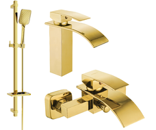Mexen Aries DQ62 ensemble de bain, doré - 744803DQ62-50