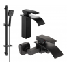 Mexen Aries DQ45 ensemble de bain, noir - 744803DQ45-70