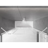 Mexen Velar Duo pare-douche de baignoire à 2 volets coulissants 190 x 150 cm, transparent, blanc - 896-190-000-02-20