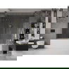 Mexen Velar Duo paravent de baignoire 2 volets coulissants 190 x 150 cm, transparent, or brossé - 896-190-000-02-55
