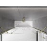Mexen Velar Duo paroi de baignoire 2 volets coulissants 190 x 150 cm, transparent, doré brossé - 896-190-000-02-55