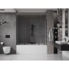 Mexen Velar Duo paroi de baignoire coulissante à 2 volets 190 x 150 cm, transparent, gris canon brossé - 896-190-000-02-66