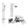 Mexen Aries DQ77 ensemble bain, chrome - 744813DQ77-00