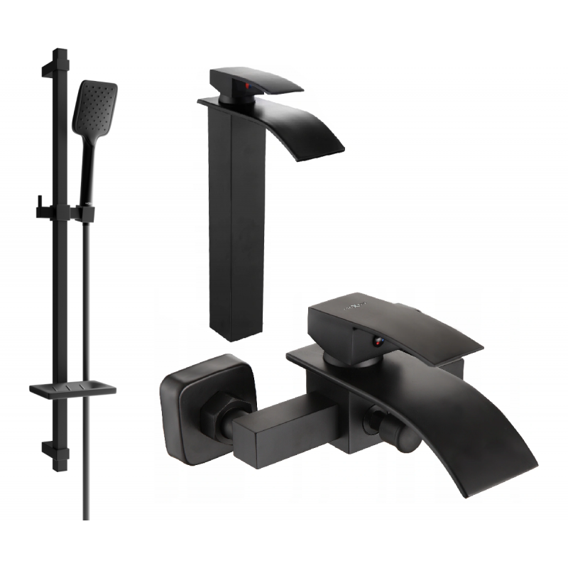 Mexen Aries Ensemble de bain DQ62, noir - 744813DQ62-70