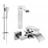 Mexen Aries DQ45 ensemble de bain, chrome - 744813DQ45-00