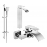Mexen Aries Ensemble de bain DQ45, chrome - 744813DQ45-00