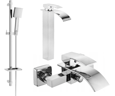 Mexen Aries Ensemble de bain DQ45, chrome - 744813DQ45-00