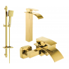Mexen Aries DQ45 ensemble baignoire, doré - 744813DQ45-50
