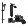 Mexen Aries DQ45 ensemble de bain, noir - 744813DQ45-70