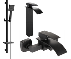 Mexen Aries DQ45 ensemble de bain, noir - 744813DQ45-70