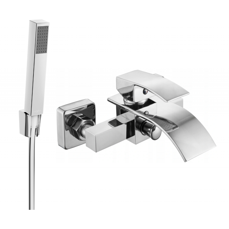 Mexen Aries R77 robinet de baignoire avec ensemble de douche, chrome - 74483R77-00