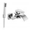 Mexen Aries R77 robinet de baignoire avec ensemble de douche, chrome - 74483R77-00