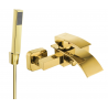 Mexen Aries R77 robinet de bain avec set de douche, or - 74483R77-50