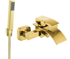 Mexen Aries R77 robinet de bain avec set de douche, or - 74483R77-50