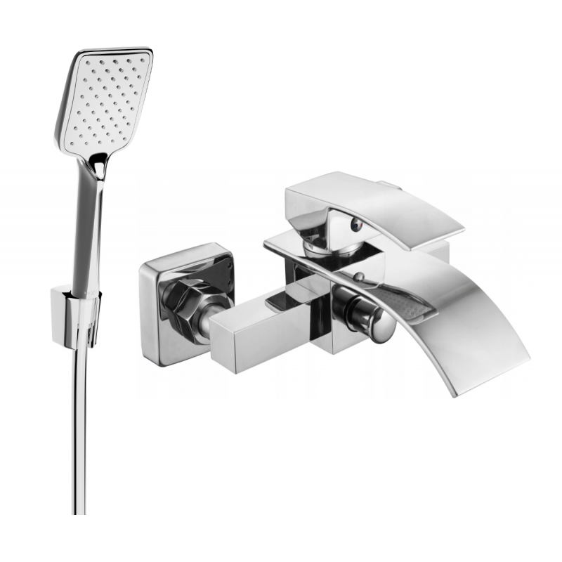 Mexen Aries R62 mitigeur de bain avec ensemble de douche, chrome - 74483R62-00