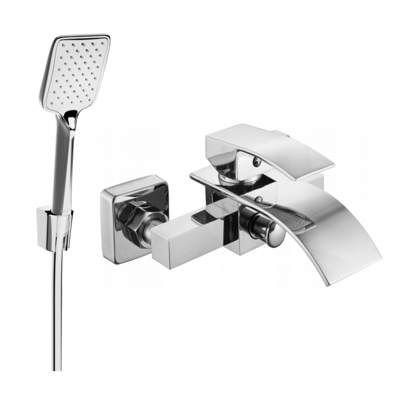 Mexen Aries R62 robinet de baignoire avec ensemble de douche, chrome - 74483R62-00