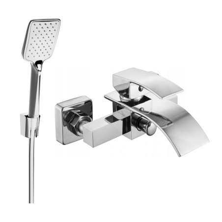 Mexen Aries R62 robinet de baignoire avec ensemble de douche, chrome - 74483R62-00