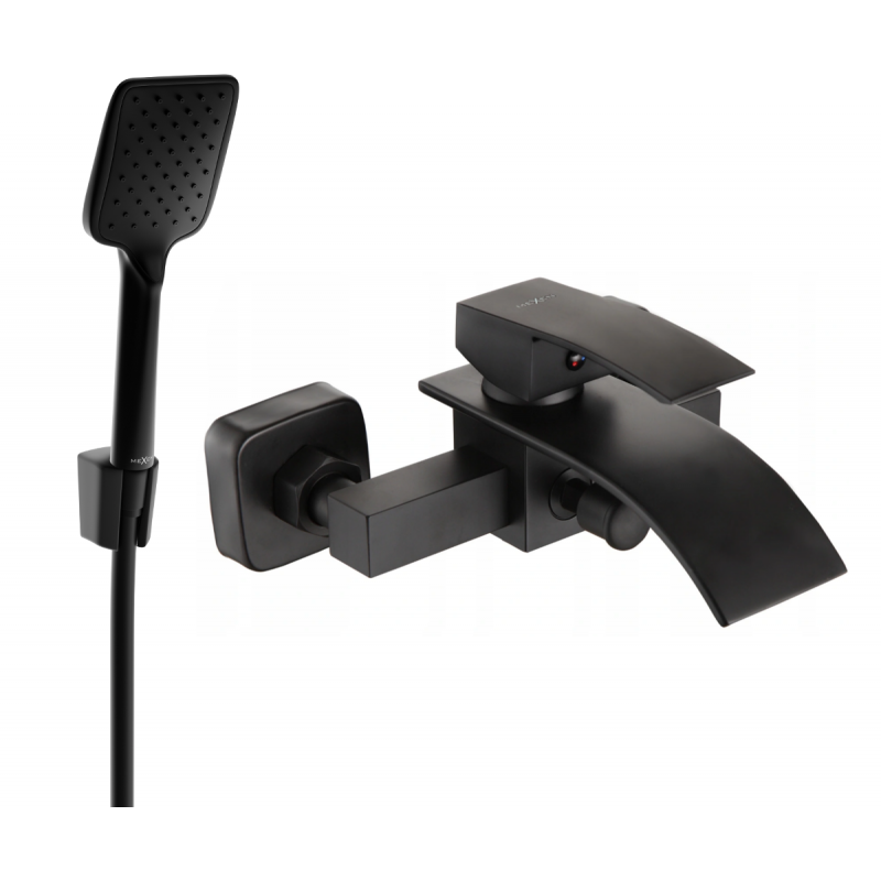Mexen Aries R62 mitigeur bain-douche avec ensemble de douche, noir - 74483R62-70