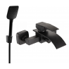 Mexen Aries R62 mitigeur bain-douche avec ensemble de douche, noir - 74483R62-70