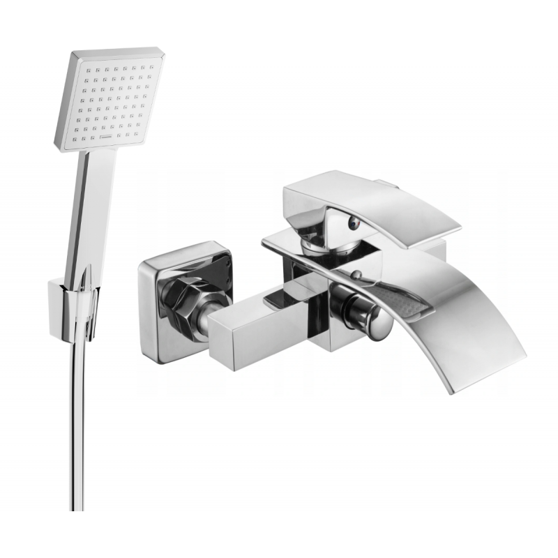 Mexen Aries R45 robinet de baignoire avec ensemble de douche, chrome - 74483R45-00