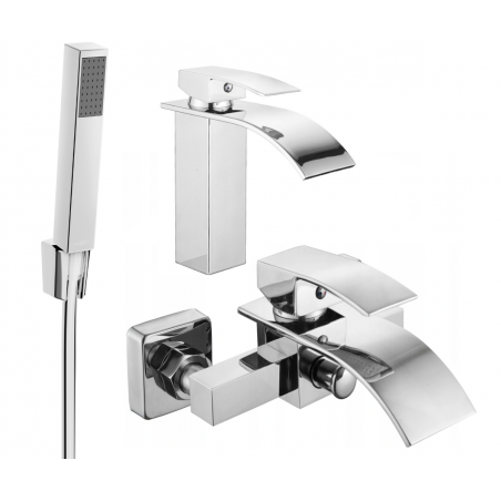 Mexen Aries R77 ensemble baignoire, chrome - 744803R77-00
