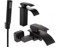 Mexen Aries R77 ensemble de bain, noir - 744803R77-70