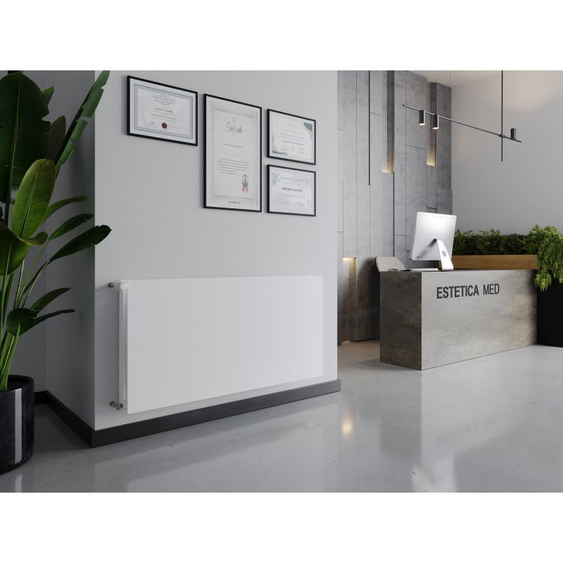 Mexen CHF20 Hygiene Flat radiateur panneau 900 x 700 mm, raccordement latéral, 979 W, blanc - W420HF-090-070-00