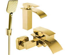 Mexen Aries R62 ensemble de bain, doré - 744803R62-50